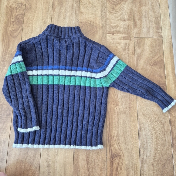 The Children’s Place Boys’ Navy & Green Sriped Sweater – Size 6–9M - Picture 3 of 3